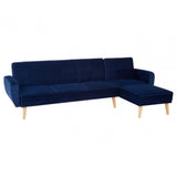 Serene 3 Seat Navy Sofa Bed, Blue