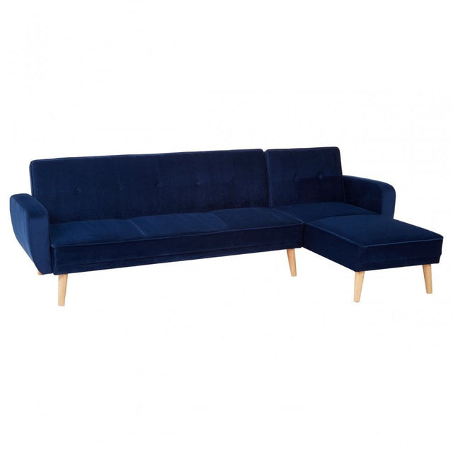 Serene 3 Seat Navy Sofa Bed, Blue