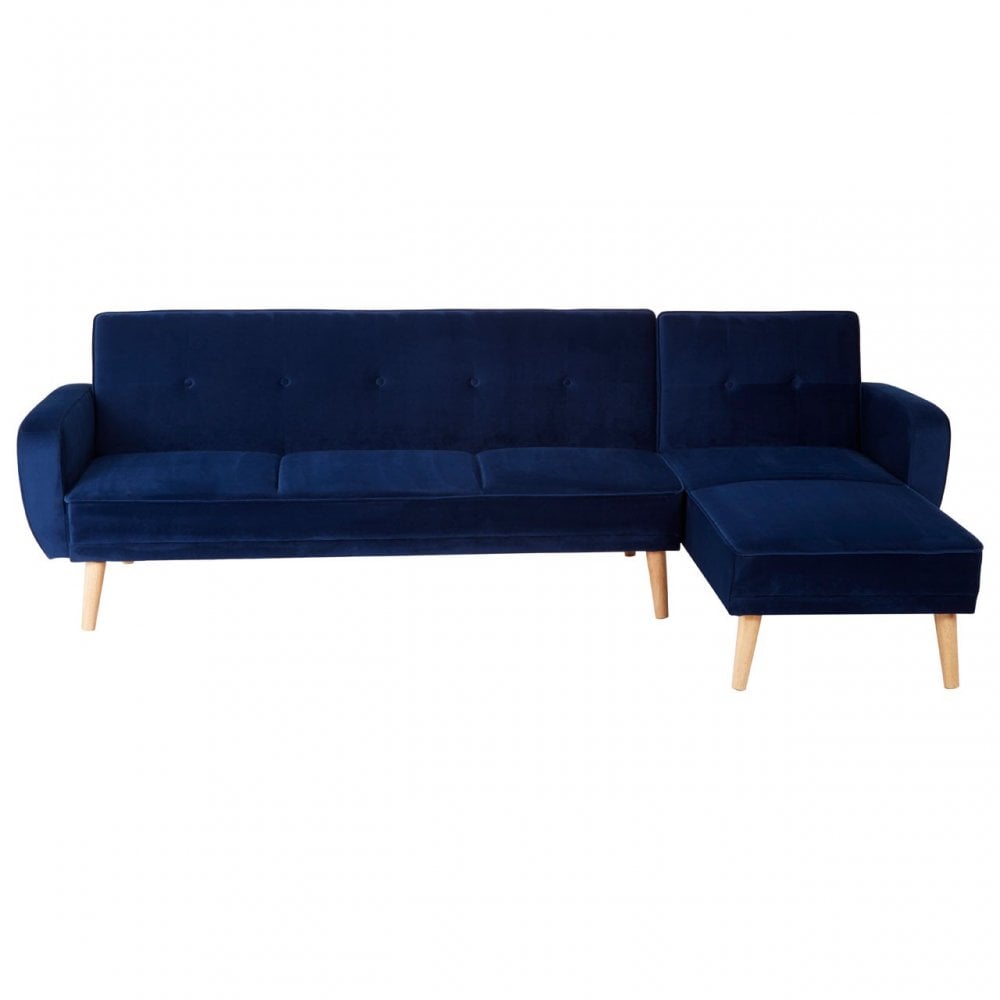 Serene 3 Seat Navy Sofa Bed, Blue