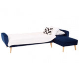 Serene 3 Seat Navy Sofa Bed, Blue