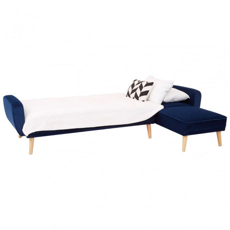Serene 3 Seat Navy Sofa Bed, Blue