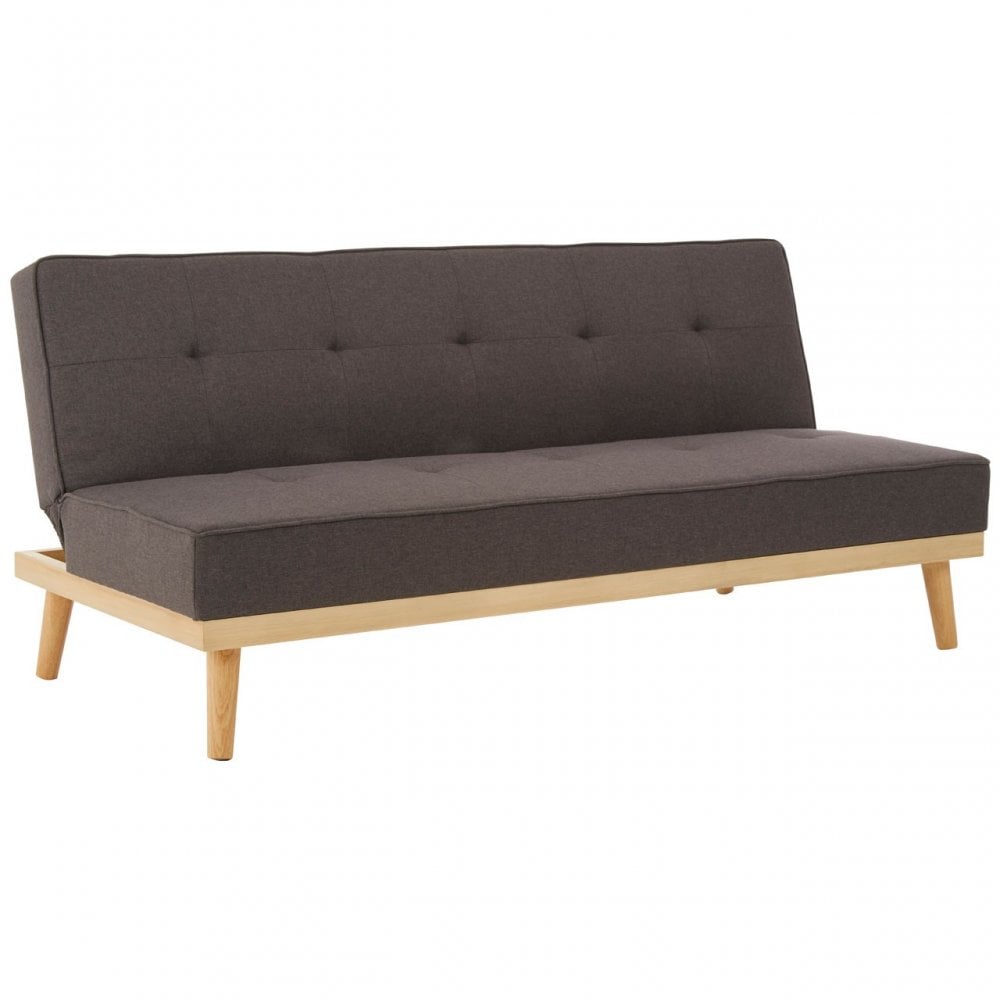 Stockholm 3 Seat Grey Sofa Bed, Grey