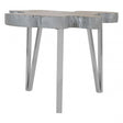 Surak Medium Side Table, Silver