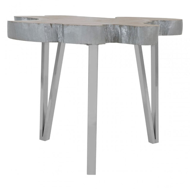 Surak Medium Side Table, Silver