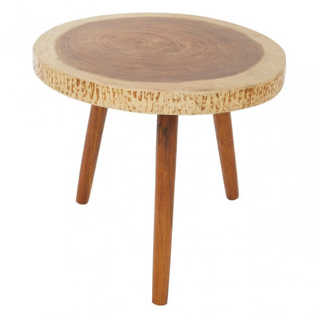Surak Sonokeling Wood Top Side Table, Brown