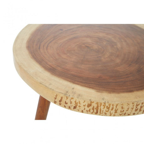 Surak Sonokeling Wood Top Side Table, Brown