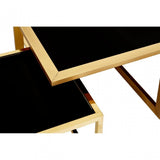 Horizon Black Tempered Glass Coffee Table, Black