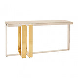 Demas Console Table, Gold