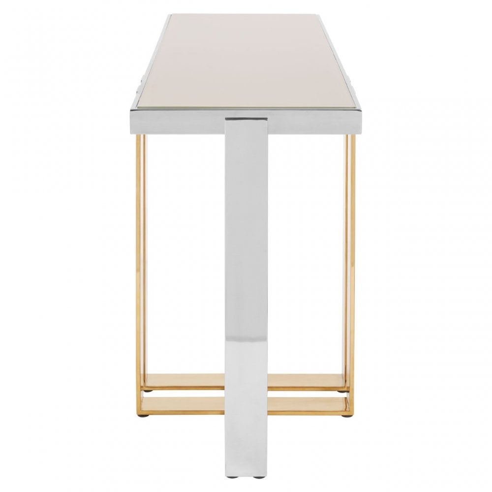 Demas Console Table, Gold