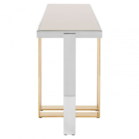 Demas Console Table, Gold