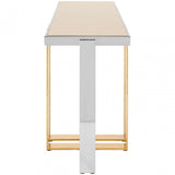 Demas Console Table, Gold