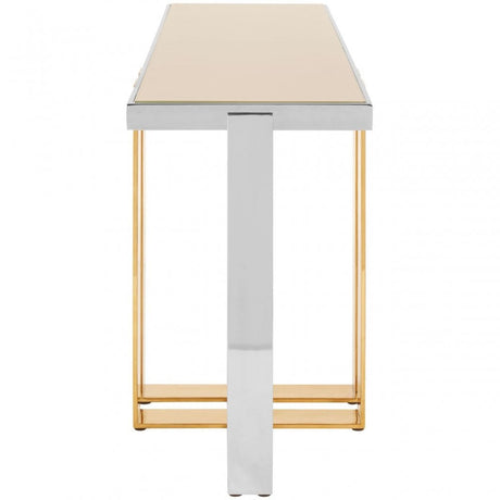 Demas Console Table, Gold