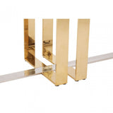 Demas Console Table, Gold