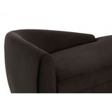 Batix Black Left Arm Chaise Longue, Black