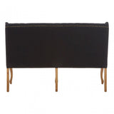Harrison 2 Seat Black Bench, Black