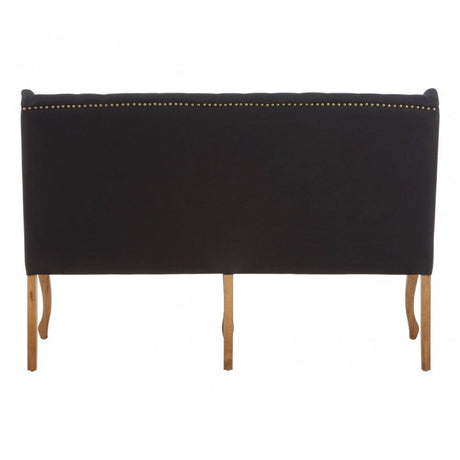 Harrison 2 Seat Black Bench, Black
