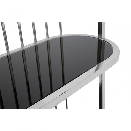 Horizon Silver Cage Design Bookshelf, Silver