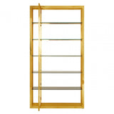 Horizon Rectangular Bookshelf, Gold