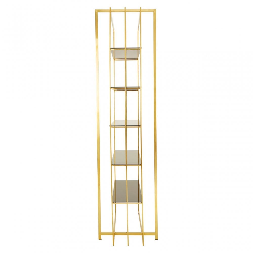 Horizon Rectangular Bookshelf, Gold