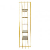 Horizon Rectangular Bookshelf, Gold