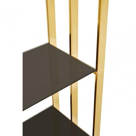 Horizon Rectangular Bookshelf, Gold