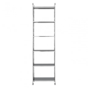 Horizon Silver Tiles Design Bookshelf, Silver