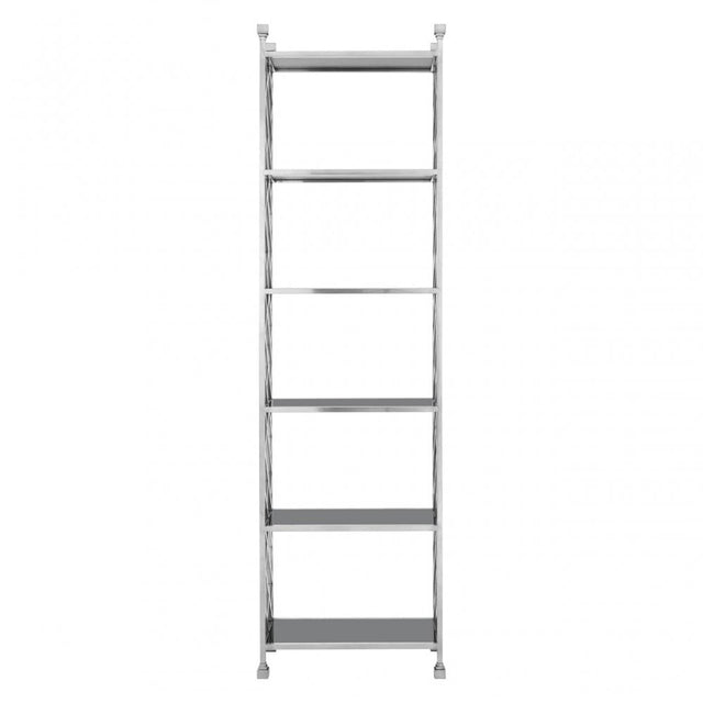 Horizon Silver Tiles Design Bookshelf, Silver