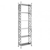 Horizon Silver Tiles Design Bookshelf, Silver