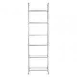 Horizon Silver Cross Design Bookshelf, Silver