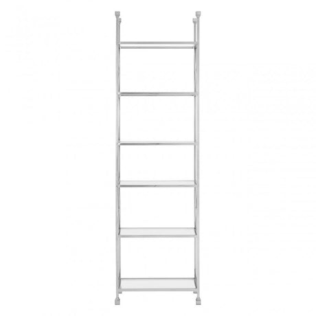 Horizon Silver Cross Design Bookshelf, Silver