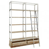Richmond Display Unit With Ladder, Brown