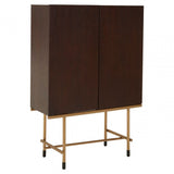 Delta Wine Cabinet, Brown