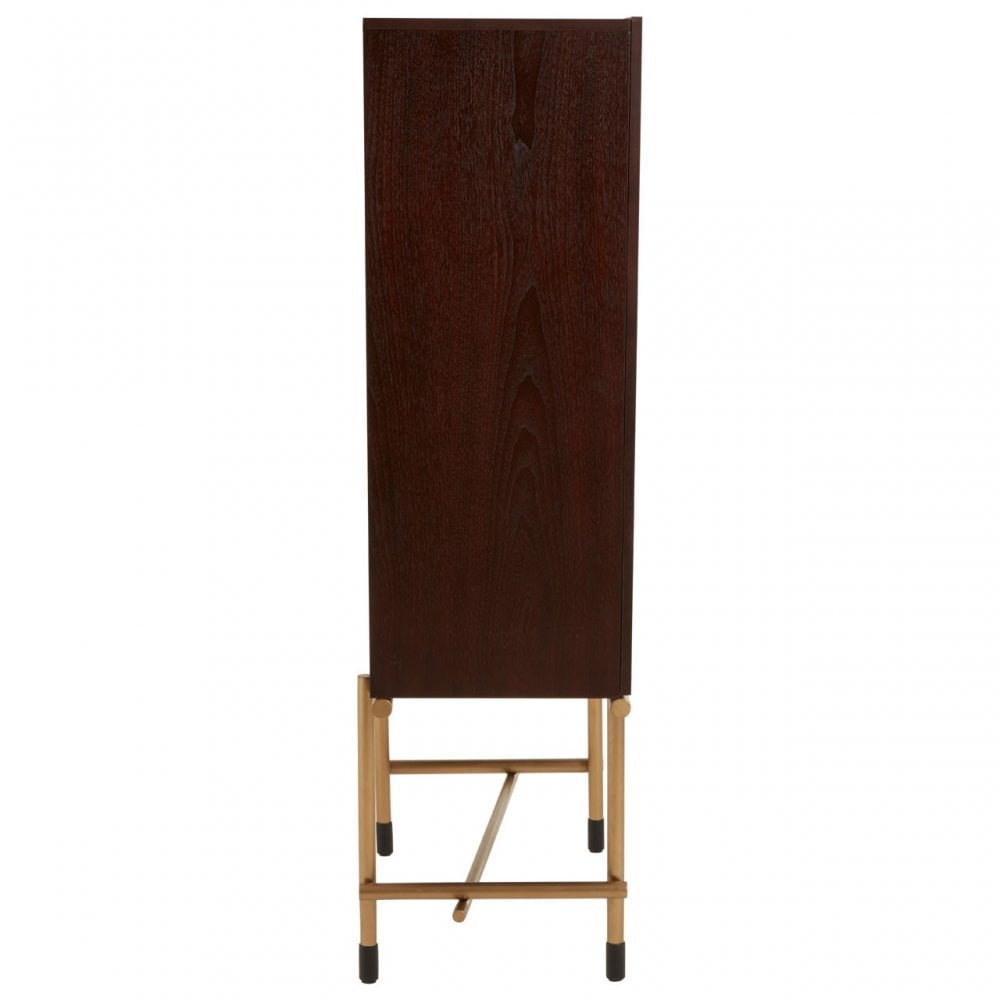 Delta Wine Cabinet, Brown
