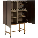 Delta Wine Cabinet, Brown