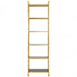Horizon Brick Design Bookshelf, Gold