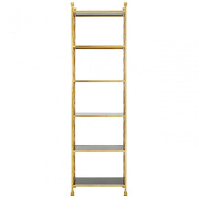 Horizon Brick Design Bookshelf, Gold