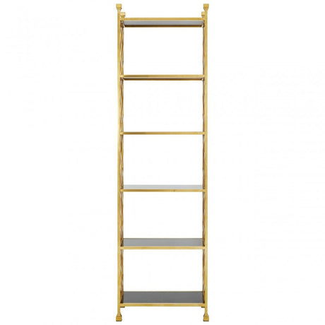 Horizon Brick Design Bookshelf, Gold