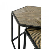 Babita Set Of 2 Side Tables, Natural