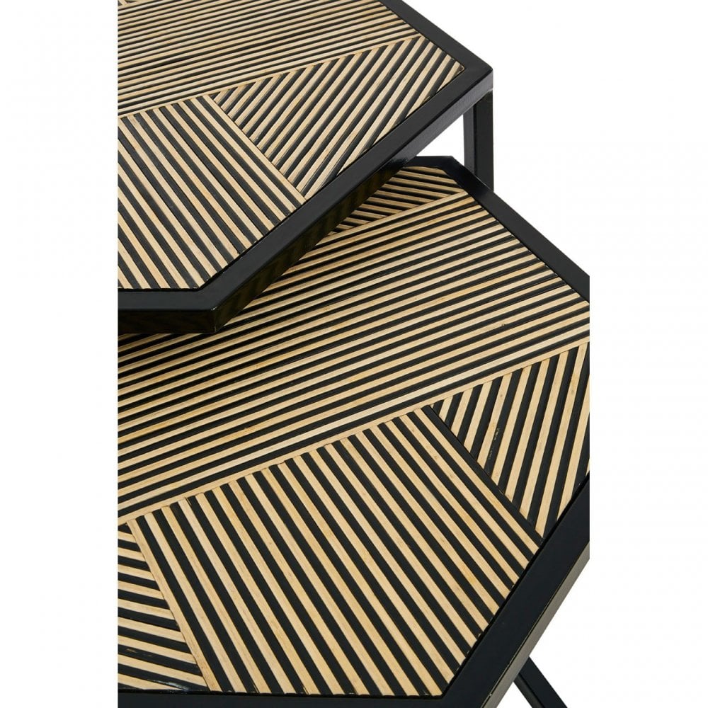 Babita Set Of 2 Side Tables, Natural