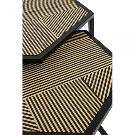 Babita Set Of 2 Side Tables, Natural