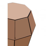 Kensington Townhouse Rose Gold Finish Stool, Rose Gold