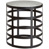 Corina Side Table With Grid Frame