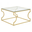 Allure Curved Frame Coffee Table, Gold