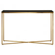 Allure Cross Base Console Table, Gold