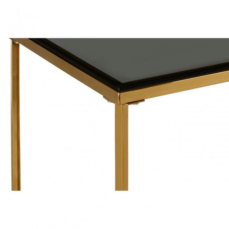Allure Cross Base Console Table, Gold