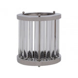 Franklin Large Silver Finish Candle Holder, Silver