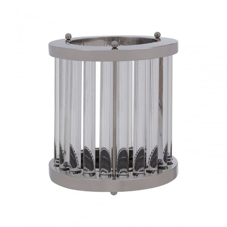 Franklin Large Silver Finish Candle Holder, Silver