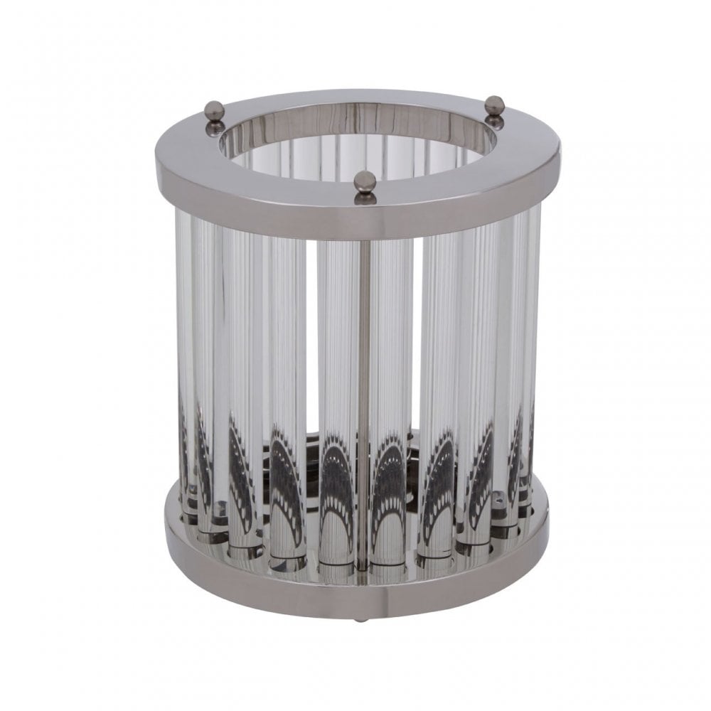 Franklin Large Silver Finish Candle Holder, Silver