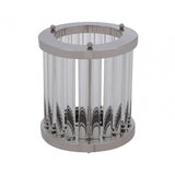 Franklin Large Silver Finish Candle Holder, Silver