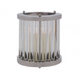 Franklin Large Silver Finish Candle Holder, Silver